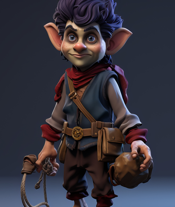 playful-3d-printable-gnome-character-with-bold-contrast-charming-illustrations 1